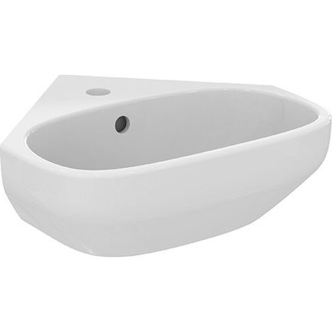 IDEAL STANDARD T451601 Lavabo d'angle i.life A 1th. avec trop-plein (1/2)
