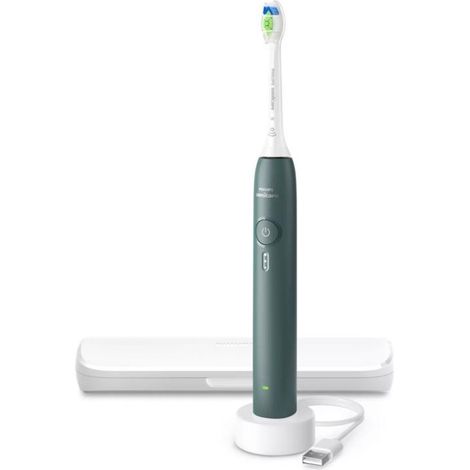 Cepillo de dientes eléctrico - PHILIPS - HX4033/26 - sensor de presión - 3 intensidades - 14 días de autonomía (1/2)