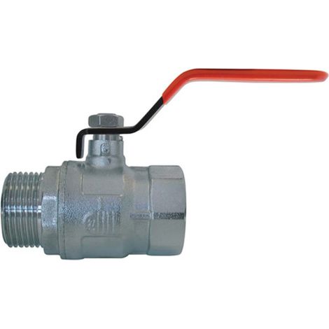 Robinet a boisseau 3/4 spherique femelle - male poignée plate - jardiboutique