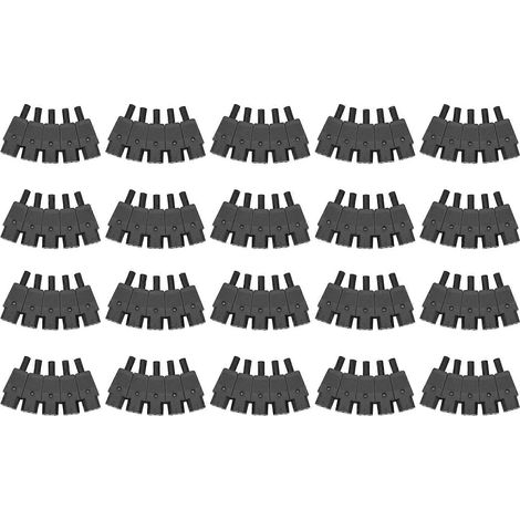 100 Stück IEC 320 C13 Buchsenadapter, 3-polige Steckdose, wiederverwendbarer Stecker (1/5)