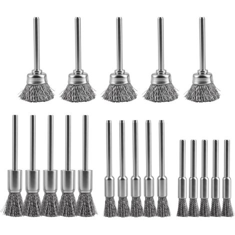 20 Pièces Brosse Métallique pour Perceuse, Brosse Metallique Perceuse (1/5)