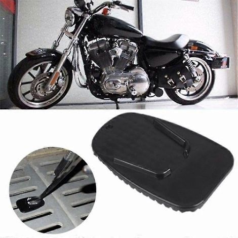 Seitenständer-Verlängerungsplatte für Motorradständer, passend für Yamaha und Honda, universell für Motorrad-Parkplätze (1/4)