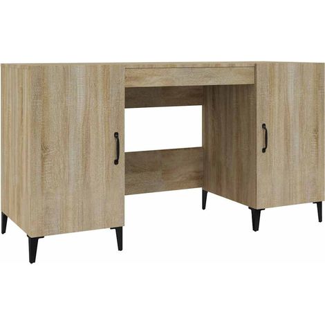 Maison Exclusive - Schreibtisch Sonoma-Eiche 140x50x75 cm Holzwer (1/5)
