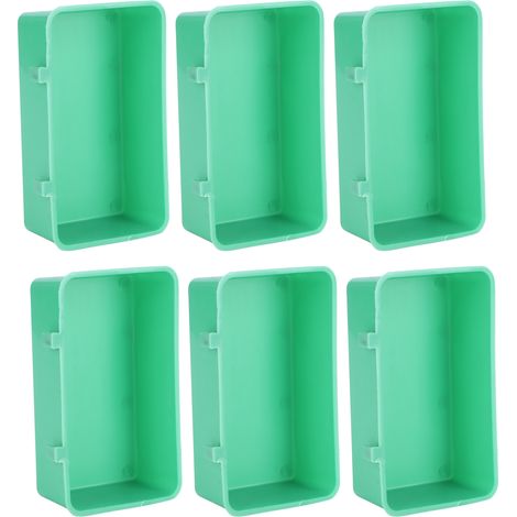 10 Pièces Mangeoire Oiseau Plastique, Abreuvoir et Baignoire pour Oiseaux - Accessoires Volière (1/5)