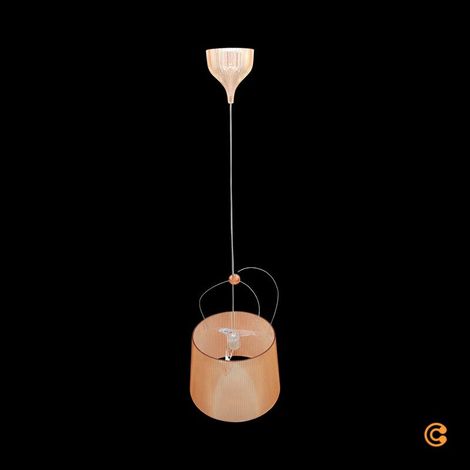 [GEBRAUCHT] B-Ware Kartell Pendelleuchte Hängeleuchte Lampe Gé rose Laviani Kunststoff E27 LED 37cm (1/2)