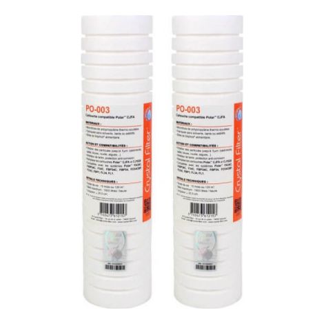 Cartucce filtrazione Crystal Filter PO 003 10 pollici 5 micron