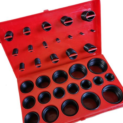 Lot de 419 Joints Toriques NBR Ø 3-50 mm , 32 Tailles Kit de Joints d'étanchéité en Caoutchouc pour Plomberie , Robinet et Réparation de Véhicules (1/5)
