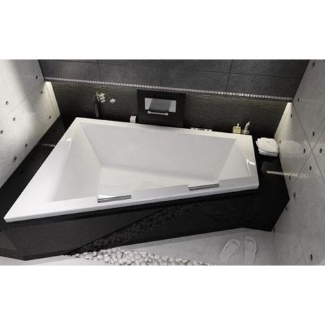 Baignoire d'angle DOPPIO 180x130 cm version Droite