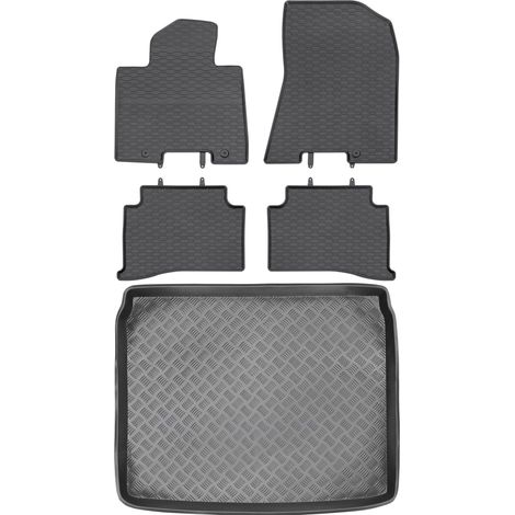 Hyundai Tucson II SUV de 2015-2020 SET - Alfombrillas de goma para coche + alfombrilla para maletero
