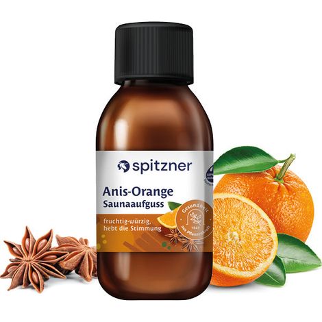 Spitzner Saunaaufguss Anis-Orange 125 ml Wellness Sauna Aufguss Wellnessaufguss