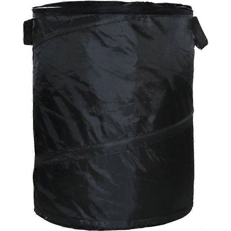 Sacs de Jardin autoportants, 60 l, systme Pop-up, 2 poignes chacun, rsistants aux UV, tanches, Noir (1/4)