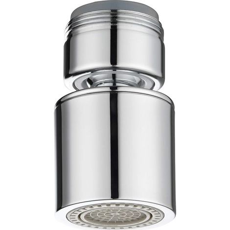 360°Pivotant Aérateur de Robinet Laiton 2 Modes Réglable Economiseur d'Eau pour Robinet, 24mm Filetage Mâle, AFA009 (1/5)