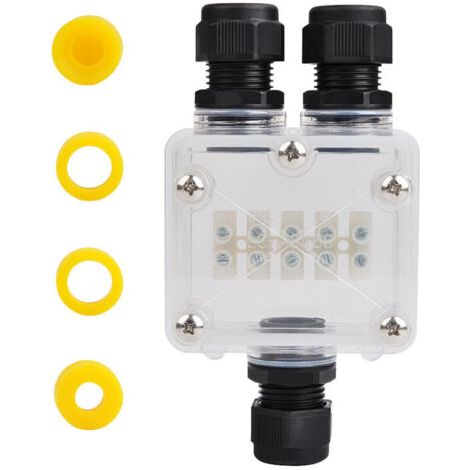 Boîte de Jonction, Connecteur Étanche Ip68, Boîte de Dérivation Étanche 3 Voie, Connecteurs Boîte pour Câble Ø 4 à 14mm, Éclairage à LED, Panneau d'Affichage (1/5)