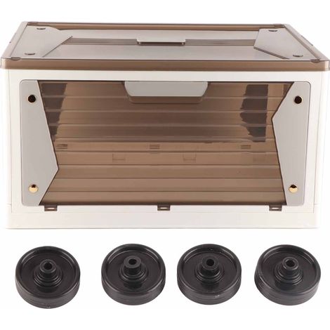 Boîte de rangement pliable PP superposable grande capacité 5 accessoires coffre de rangement pour maison coffre camping 1 étage (1/5)