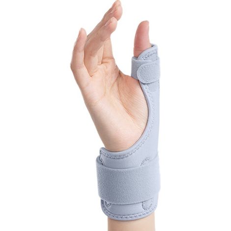 Attelle de pouce à gâchette 1 pièce – Stabilisateur de pouce pour soulager la douleur, les entorses, l'arthrite et les tendinites (gris) (1/4)