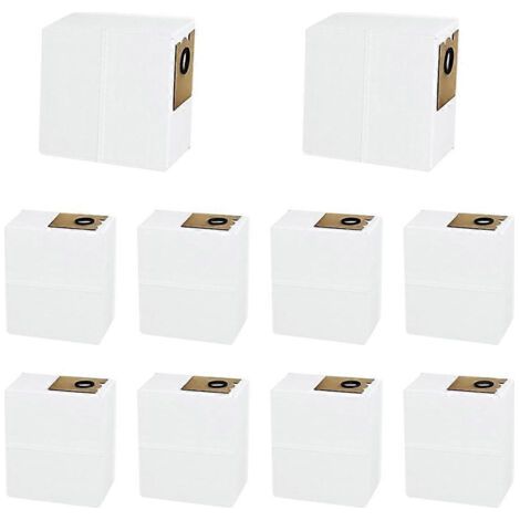 Lot de 10 sacs à poussière de rechange pour aspirateur robot Lefant M2 Pro / M2S Pro (accessoires inclus) - Sacs non tissés (1/5)