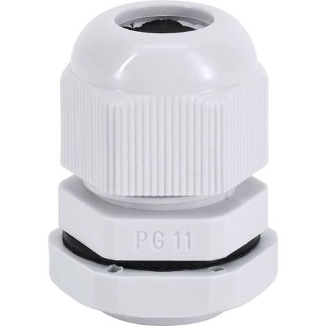 Presse-étoupe PG-11 - Gris - IP68 - Plastique - Plage -40°C/+85°C Lot de 100
