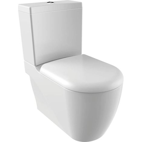 WC rapproché GRANDE XL, blanc (1/5)