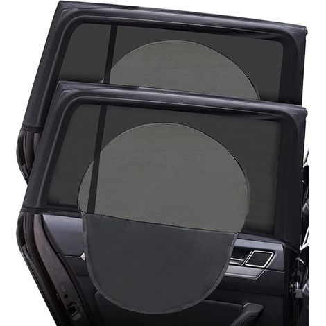 Ciel-Pare-soleil pour poussettes, lot de 2 pare-soleil pour fenêtre de voiture pour enfants, pare-soleil pour poussettes avec protection UV, pare-soleil universel pour fenêtre arrière de voiture (gauc (1/4)