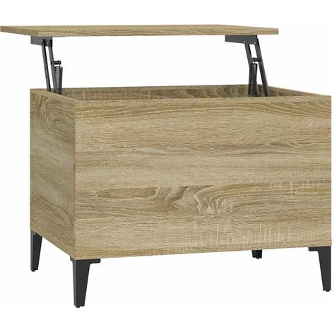 Maison Exclusive - Couchtisch Sonoma-Eiche 60x44,5x45 cm Holzwerk (1/5)