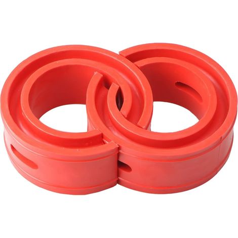 2 Pieces Car Bumper Spring Rubber Buffer Power Cushion Helical Spring Spacer - Flexible Shock Absorption for Driving Protection and (B) (1/4)