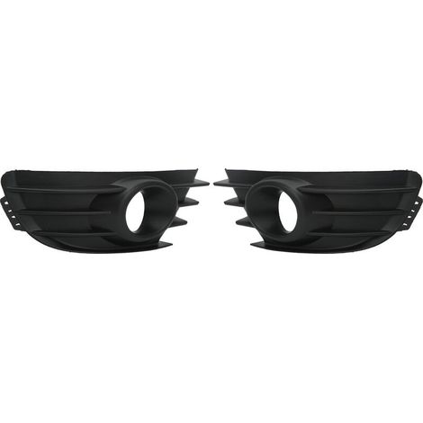 1 Paire de Couvercles de Calandre Antibrouillard, Calandre de Pare-chocs Avant Antibrouillard Noir pour Citroen C4 2004‑2008 (1/5)