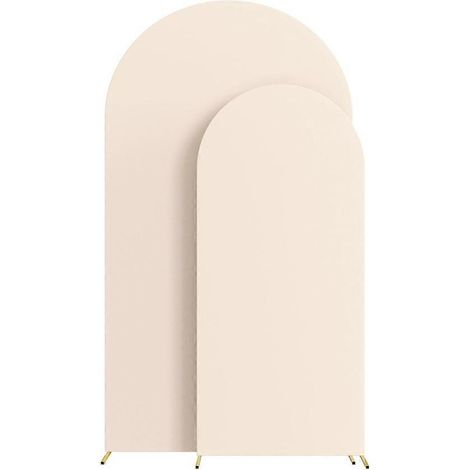 Décoration d'arche de mariage, support de fond d'arche pour décoration de cérémonie de banquet d'anniversaire avec 100 ballons (beige)