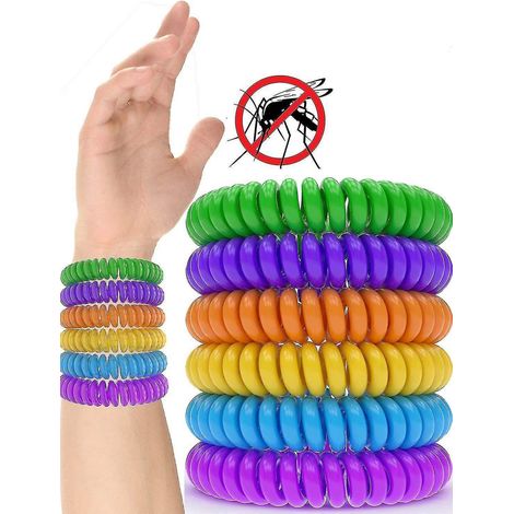 12er-Pack hochwertige Mückenschutzarmbänder (verschiedene Designs erhältlich) – Lila
