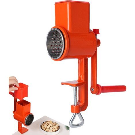 Moulin à céréales, râpe à fromage - Moulin à café manuel Trancheuse polyvalente, hachoir à fromage, appareils de cuisine portables pour noix, maïs, blé, avoine, épices (1/5)