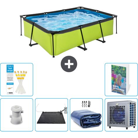 Exit-toys Piscina Exit Rettangolare - 220x150x65 cm - 7-pezzi S216 (1/5)