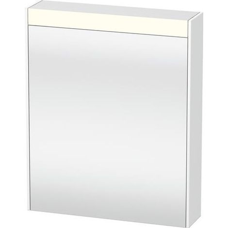 Armoire miroir BRIOSO avec éclairage 700x620x148mm, ouverture à gauche, blanc mat