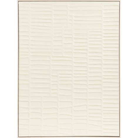 Pannello murale Ena a rilievo in beige — 60x80 cm
