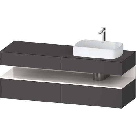 Duravit Collection One Meuble sous-vasque sur console, 2 tiroirs, (1/2)