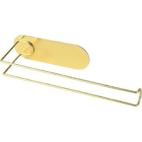 Porte-papier toilette mural, distributeur d'essuie-mains, support à suspendre sous meuble, antirouille, décoration pour toilettes-gold