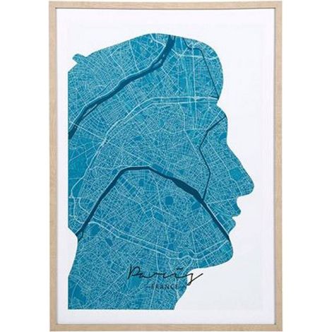 Tableau toile imprimée 50x70 cm Paris (1/3)