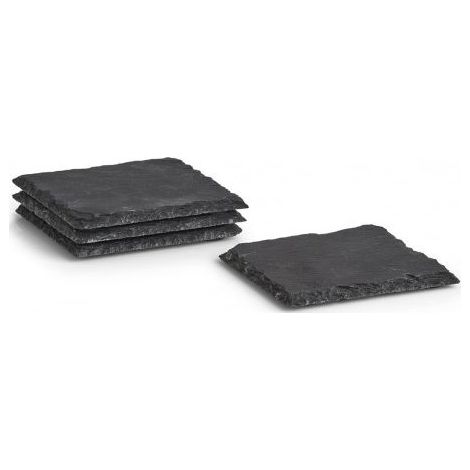 Decoración para colocar zeller slate coasters protección rayaduras 10x10 cm