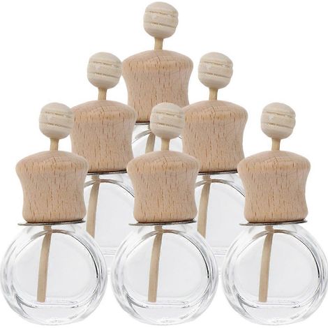 Diffuseurs d'air pour voiture, flacons diffuseurs de parfum en forme de flacon à clipser, lot de 6 (1/2)