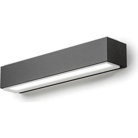 Applique Murale Led Ges963C 20W Double Émission 919Lm 3000K En Aluminium Moulé Sous Pression Gris Anthracite - Applique D'Extérieur Ip65 - Gea Luce (1/2)