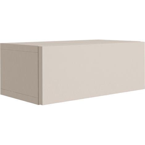Table de chevet suspendue avec tiroir – façade lisse – Couleur : cachemire, 40 x 20 x 16 cm (1/5)