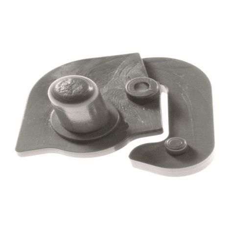 DOUILLE FERMETURE PORTE DROITE GRIS POUR REFRIGERATEUR INDESIT - 482000031658
