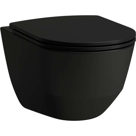 Laufen Pro - WC suspendu, Rimless, noir mat H8209667160001 (1/2)