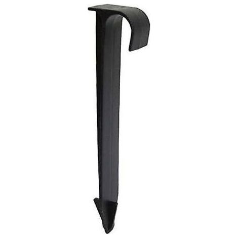 FENOPLASTICA100Pcs Supports De Tuyau De Tube Dn16 Type C Enjeux Au Sol Pour Tuyauterie De Tuyau Pe Raccords D'Irrigation Par Gouttières Connecteurs D'Eau De Jardin (1/4)