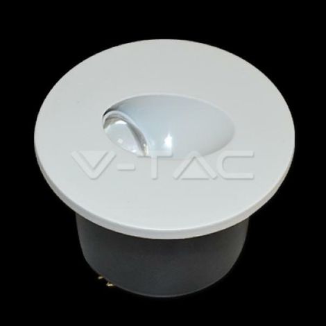 Applique escalier LED 3W V-TAC ronde blanc 230V 120lm (1/3)