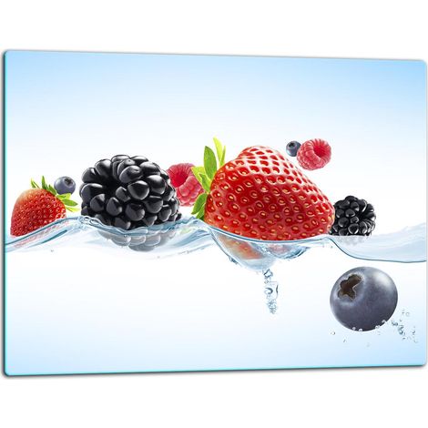 Planche à découper en verre 52x40 fruits (1/5)