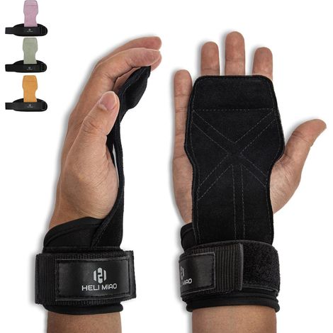 Sangles de Levage en Cuir à Prise Rapide, pour Musculation, Fitness, Crossfit et dynamophilie (1/5)