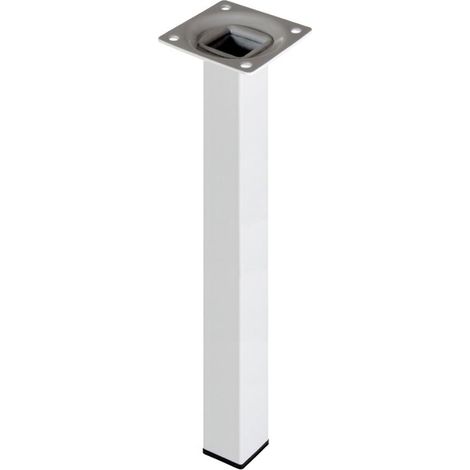 PIEDE QUADRO BIANCO 25X25 H100