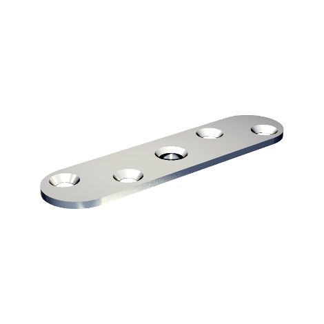 Placa de montaje de borde M10 MANTION - Agujero roscado - 25x100 mm - 0036
