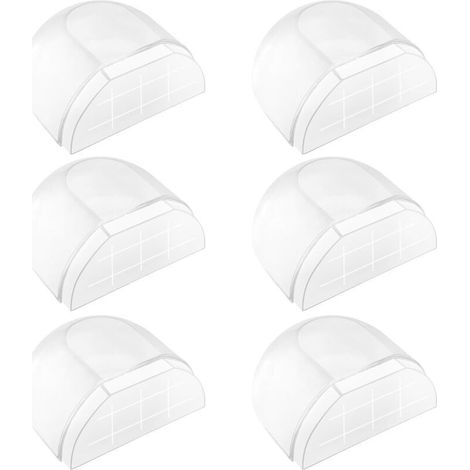 6 Stück Fermaporta pro Innenraum, Fermaporta adesivo, Fermaporta per pavimento, Fermaporta transparent per tutti i pavimenti duri, Fermaporta adesivo zum Schutz von Wänden und Möbeln