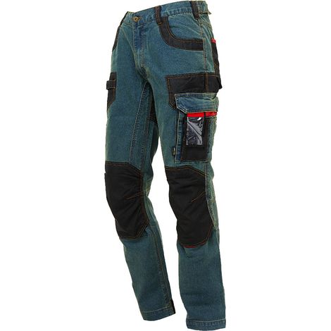 Jean de travail stretch RUST - Bleu S - FR (40) - EU (46) (1/5)