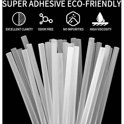 40 Pièces Bâtons de Colle Chauds Ø11 mm, 11 x 190 mm Bâtons de Colle Chaude Transparents pour Petits Pistolets à Colle Chaude, Bricolage, Artisanat, Loisir (1/3)